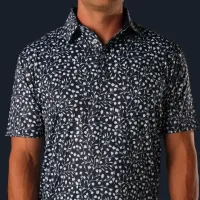 Pure Golf Botanical Print Polo – X-Large