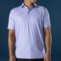 Pure Golf Purple Periwinkle Polo – Large
