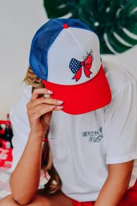 God Bless America Bow Hat – Image 1