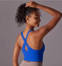 Apples Seed Athletic Sports Bra - Royal Blue – Small