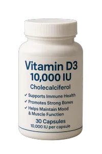 Vitamin D3 10,000 IU | High Potency Immune & Bone Support – Image 1