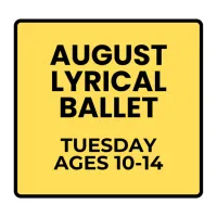 Tuesday Recreational Lyrcial Ballet (Ages 10-14) Summer- August Programs – Image 1