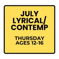 Thursday Recreational Lyrical/Contemporary (Ages 12-16) Summer- July Programs – Image 1