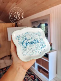 Last Name Bubble Dish  – Image 1