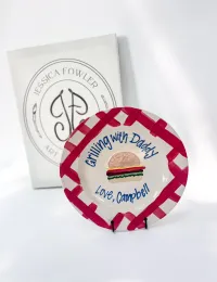 "Grilling with Daddy" Plate – Image 1