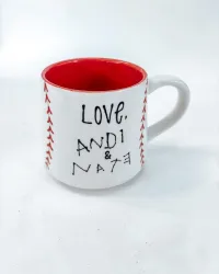 “Daddy’s Biggest Fan” Baseball Mug – Image 2