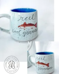 Red Fish Design Mug – Image 1