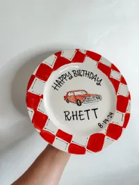 Race Day Birthday Plate – Image 1