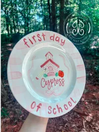  Hello School! Keepsake Plate – Image 1