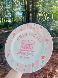 Pretty in Pink Birthday Plate – Image 1