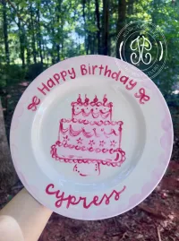 Sugar & Swirls Birthday Plate – Image 1