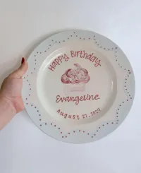 Sweet Scallops Birthday Plate – Image 1