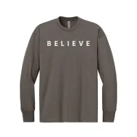 Believe - Inspirational Tee – L, Shiitake