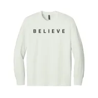 Believe - Inspirational Tee – S, Bone