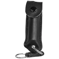 Pepper Shot 1.2% MC ½ oz Leatherette Holster and Quick Release Keychain – Black