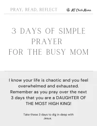 3 Day Prayer Reset for Moms – Image 2