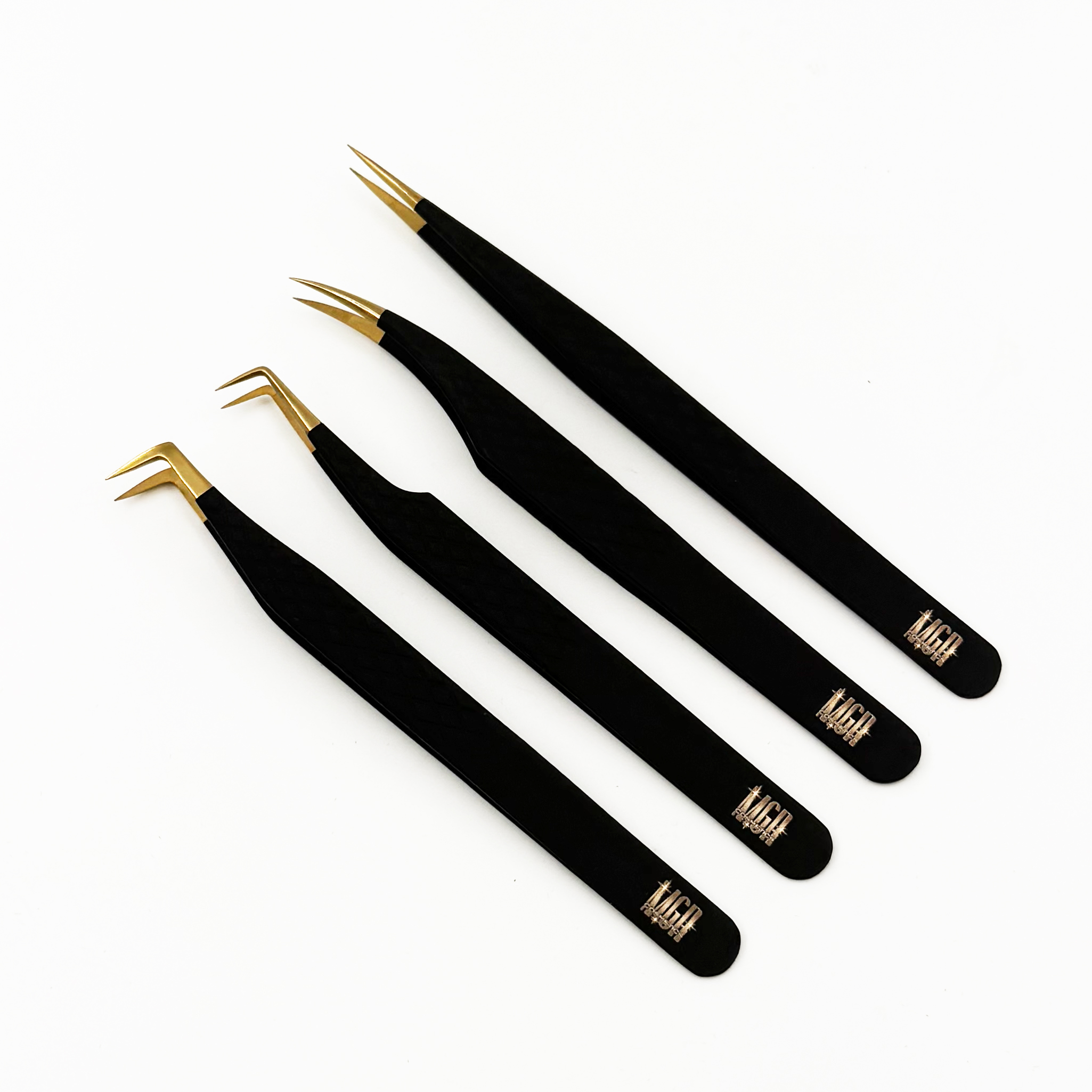 Luxury Fiber Matte Tweezer Kit (4 Piece) – Image 1