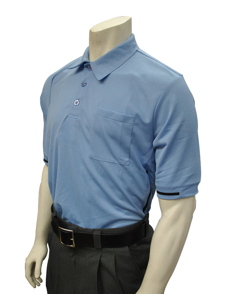 BBS310V2-Smitty Major League Style Umpire Shirt "BODY FLEX STYLE" - Available in Black and Carolina Blue – XL, Carolina Blue