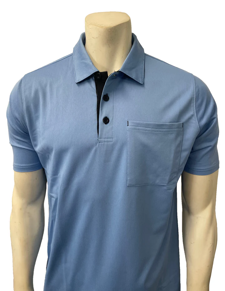 BBS349 - Smitty "New Major League" Style Short Sleeve Umpire Shirts - Available in Black and Blue – S, Blue
