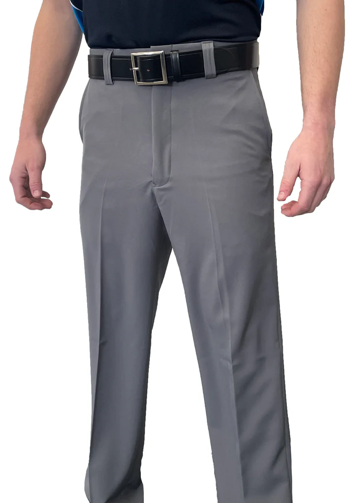 BBS353HG - Smitty Men's "Non-Expander" 4-Way Stretch Flat Front Base Pants - Heather Grey – 40, Heather Grey