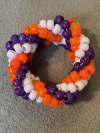 Fishtail Cuff (white, purple, orange) – Image 3