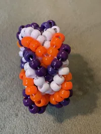 Fishtail Cuff (white, purple, orange) – Image 2