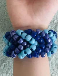 Fishtail Cuff (navy, blue, purple) – Image 2