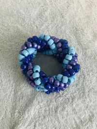Fishtail Cuff (navy, blue, purple) – Image 1