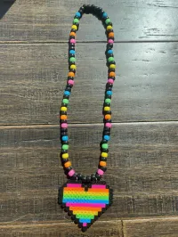 Perler Heart Necklace – Image 2