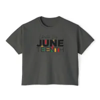 Juneteenth - Women's Boxy Tee – Image 8