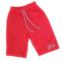 Cardinal Red Fleece Shorts – Image 1