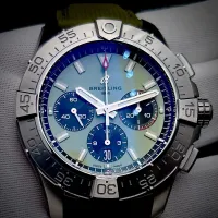 Breitling Avenger B01 Chronograph 44MM – Green Dial, Textile Strap (AB0147101L1X1) – Image 1