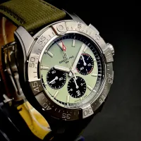 Breitling Avenger B01 Chronograph 44MM – Green Dial, Textile Strap (AB0147101L1X1) – Image 3