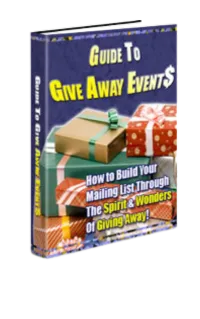 Guide to Give Away Events – Image 1