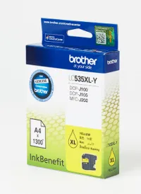 MW2256 Brother Orig Cart J100 Lc-535Xl Yellow (With Box) – Image 2