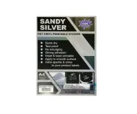 MW0255-0256 Sandy Silver PET Vinyl Printable Sticker Paper A4 (10 Sheets) – VINYL STICKER PET SANDY SILVER  A4 10S MW0255 