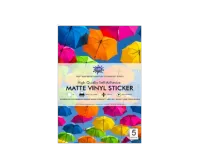 MW1315 Vinyl Sticker Matte White (Printable) A4 5S – Image 1
