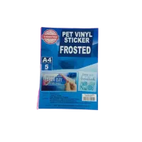 MW1848 Vinyl Sticker Pet Frosted A4 5S – Image 1