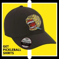 Pickleball Screamer Performance Hat – Black
