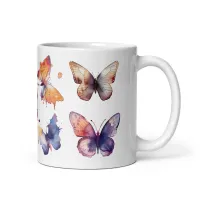 Flutter & Sip Watercolor Butterfly Mug  – Image 6