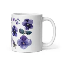 Violet Whispers Watercolor Mug – Image 5