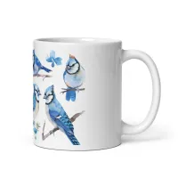 Bluejay Serenade Watercolor Mug – Image 6