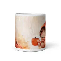 Happy Pumpkin Spice Watercolor Mug – Image 4