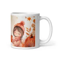 Happy Pumpkin Spice Watercolor Mug – Image 6