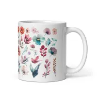 Bloom & Sip Watercolor Mug  – Image 6