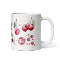 Cherries Watercolors Mug – Image 5