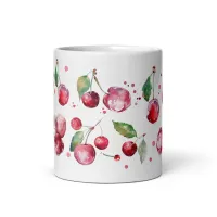 Cherries Watercolors Mug – Image 4