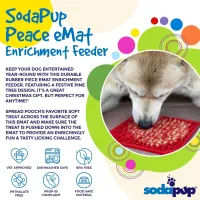 Christmas Tree Design "Peace" Enrichment Lick Mat – Image 5