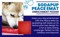 Christmas Tree Design "Peace" Enrichment Lick Mat – Image 7