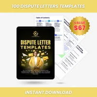 100 Dispute Letters Templates – Image 1